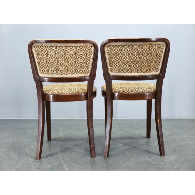 Dining Chairs from Thonet, Former Czechoslovakia, 1940s, Set of 4 For Sale - Image 8 of 17