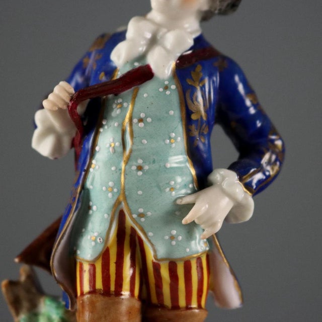 Antique Figurines from Ludwigsburg Porcelain, 1860 For Sale - Image 10 of 16