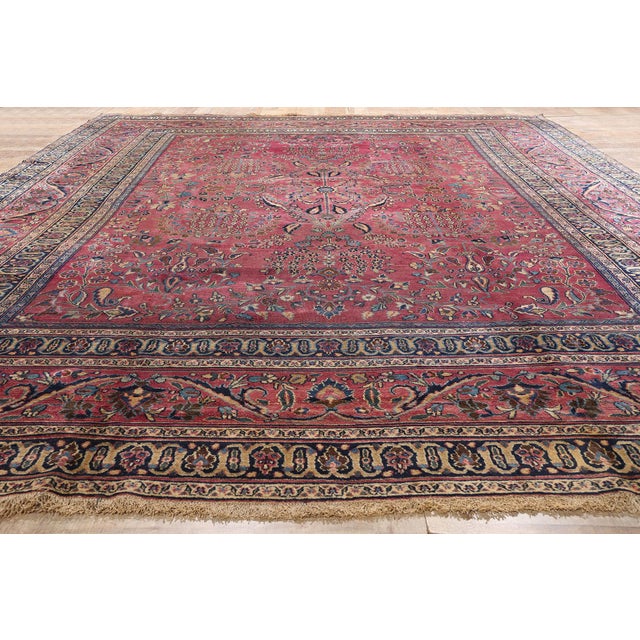 Late 19th Century Persian Khorassan Rug - 11'03 X 16'00 For Sale - Image 9 of 10