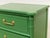 Mid 20th Century Emerald Faux Bamboo Nightstand For Sale In Los Angeles - Image 6 of 12