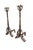 Pair of Art Nouveau Wrought Iron Andirons For Sale - Image 9 of 9