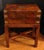 English C. 1860 Burl Walnut English Lap Desk on Custom Side Table Stand For Sale - Image 3 of 9