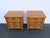 Burlwood Nightstands Bedside Side End Tables a Pair 6907 For Sale - Image 16 of 16