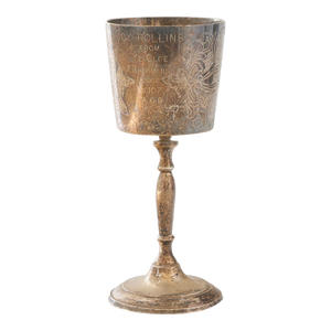 Antique Masonic Engraved Trophy Cup, Fisherman's Club