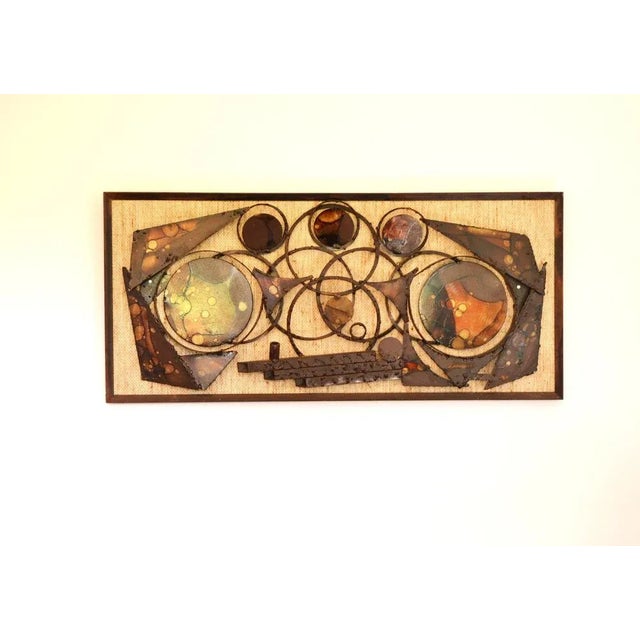 Brutalist Brutalist Metal Wall Sculpture by Henrik Horst, 1960s For Sale - Image 3 of 6