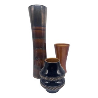 Cerami Vases, 1960s, Set of 3 For Sale
