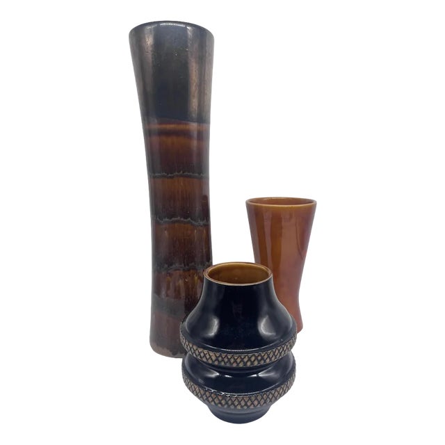 Cerami Vases, 1960s, Set of 3 For Sale