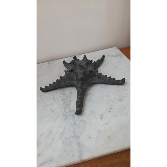 Late 20th Century Late 20th Century Maitland-Smith Verdigris-Finish Starfish Sculpture For Sale - Image 5 of 16