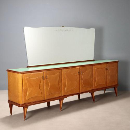 Vintage Buffet with Mirror, 1950s For Sale - Image 14 of 14