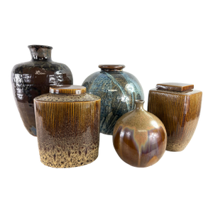 Vintage Handcrafted Pottery Vase Collection