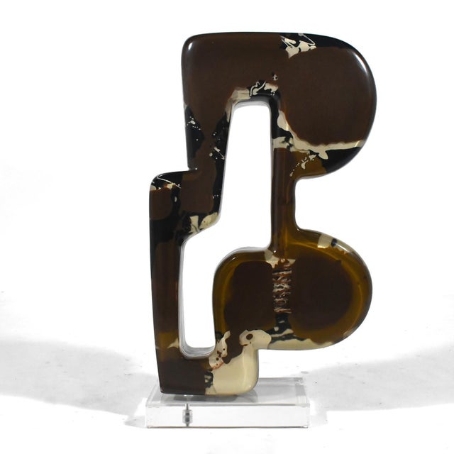 Abstract Salvatore Zagami Abstract Resin Sculpture For Sale - Image 3 of 13