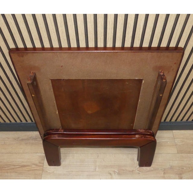 Sturdy Teak Wood Coffee Table Square with Wide Runners, 1960s For Sale - Image 10 of 11
