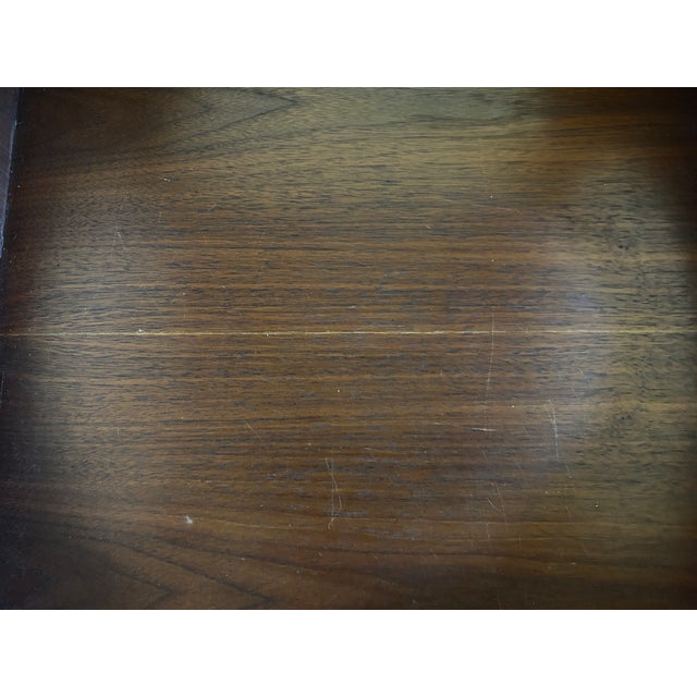 Vintage MCM Lane Cube Circle Smoked Glass End Table For Sale - Image 10 of 13