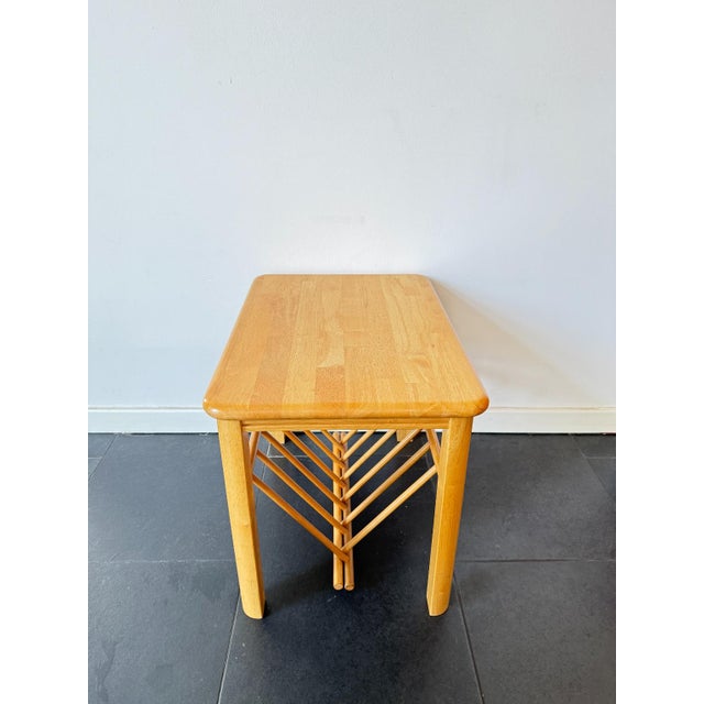 Vintage Wooden Side Table with Magazine Rack, 1970s For Sale - Image 6 of 16