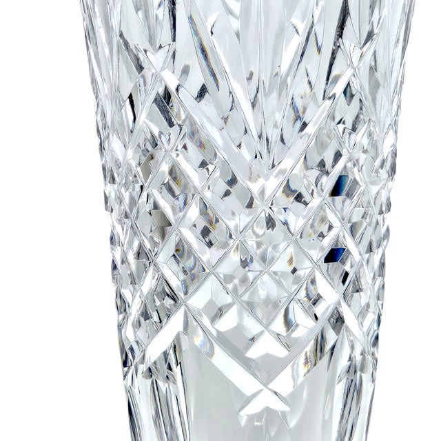 Late 20th Century Edinburgh Crystal “Star of Edinburgh” Signed Cut-Glass Champagne Flute, 6.5" For Sale - Image 11 of 18