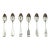 Set of Six Coin Silver Teaspoons, Circa Mid-19th Century For Sale