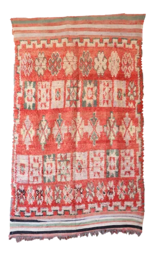 Mid-Century Modern Moroccan Authentic Rug