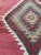 Textile Vintage Turkish Tribal Coral Color Handmade Kilim Runner Rug For Sale - Image 7 of 10