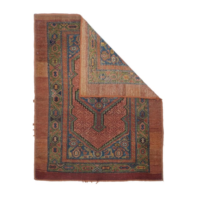 Traditional Antique Sarab Rug 2'11'' x 3'10'' For Sale - Image 3 of 10