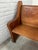 Antique Solid Wood Church Pew – Curved End Panels & High Back – Architectural Bench For Sale - Image 11 of 12
