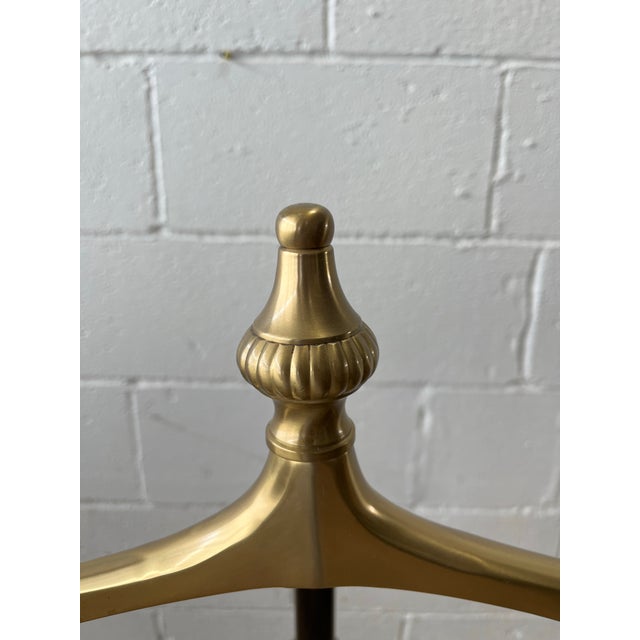 Brass Mid Century Brass and Iron Valet For Sale - Image 8 of 12