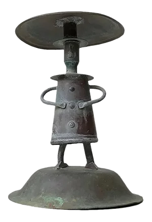 Vintage Scandinavian Water Fontaine Sculpture in Copper, 1970s