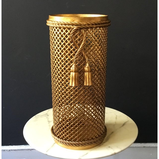 Mid-Century Modern Vintage Italian Regency Umbrella Stand by Li Puma, 1950s For Sale - Image 3 of 4
