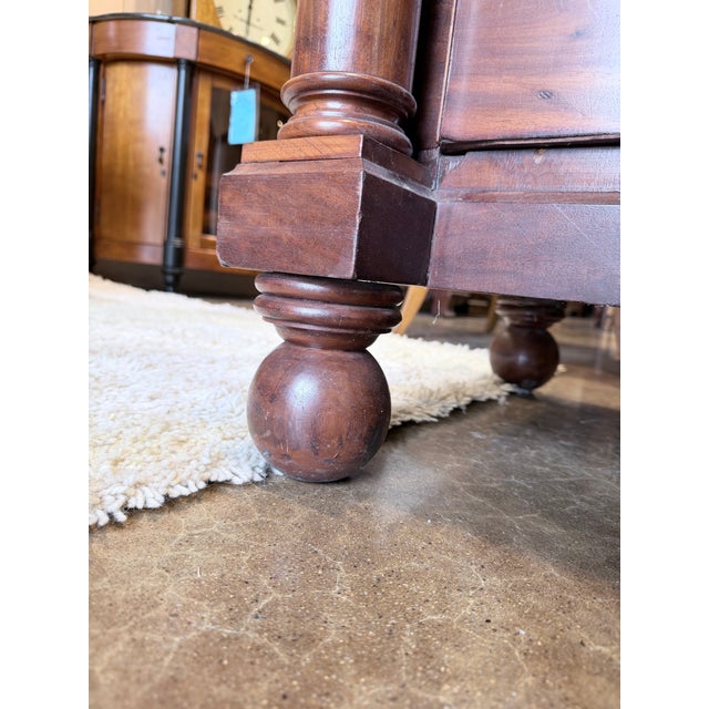 Antique Colonial Australian Cedar Chest of Drawers With Turned Columns For Sale - Image 10 of 10