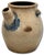 Rare Large 2 Gallon Size Antique American Blue Decorated Stoneware Batter Jug by Evan R Jones Pittston Pennsylvania 1860s For Sale - Image 9 of 18