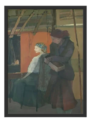 Martta Weg, Thoughtful, Oil on Canvas, 2001