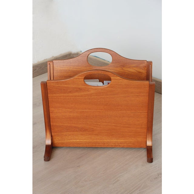 1960s Vintage Teak Magazine Rack by Parker Knoll, 1960s For Sale - Image 5 of 10