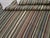 Brown Galerie Shabab Collection Mid-20th Century Handmade Turkish Flatweave Kilim Small Square Room Size Carpet For Sale - Image 8 of 8