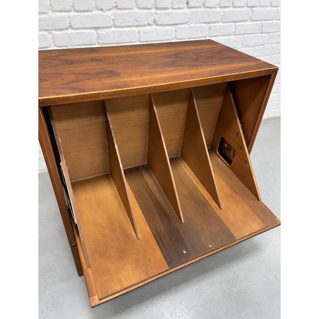 Mid Century Modern Record Storage Cabinet by Lane Furniture, C. 1960’s For Sale - Image 11 of 14