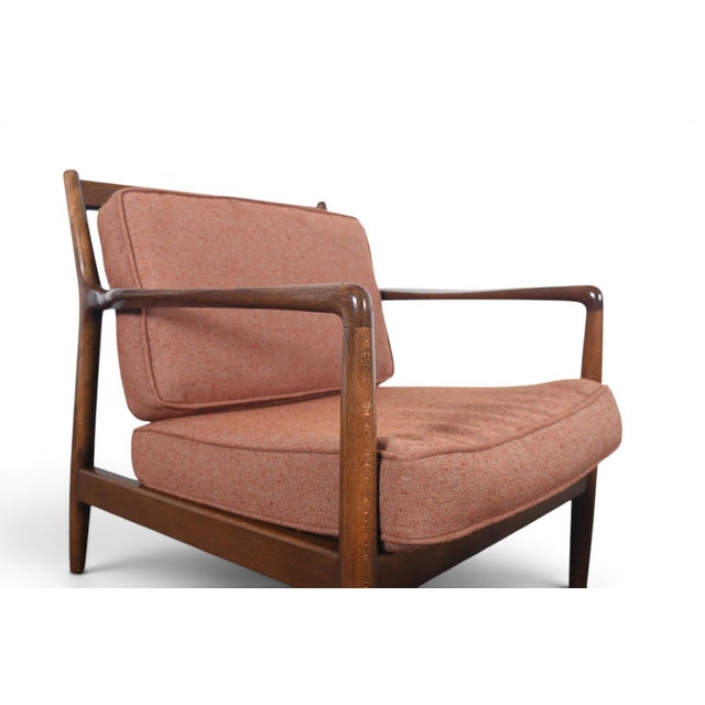 Wood Mid 20th Century Dux Lowback Lounge Chair + Ottoman by Folke Ohlsson For Sale - Image 7 of 9