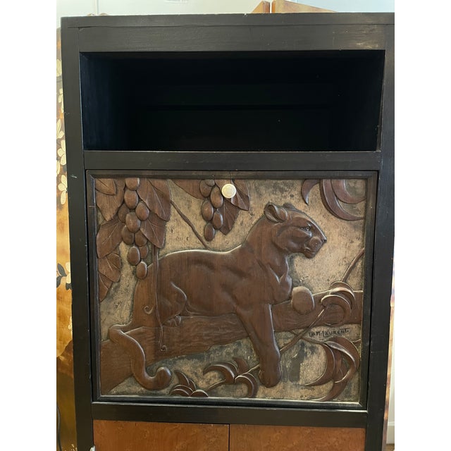 Blackened Wood Cabinet by Georges Henri Laurent, 1880s For Sale - Image 5 of 16