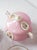 Pink Porcelain Tea Service for 11 with Medallion from Vieux, Paris, 1900s, Set of 25 For Sale - Image 6 of 14