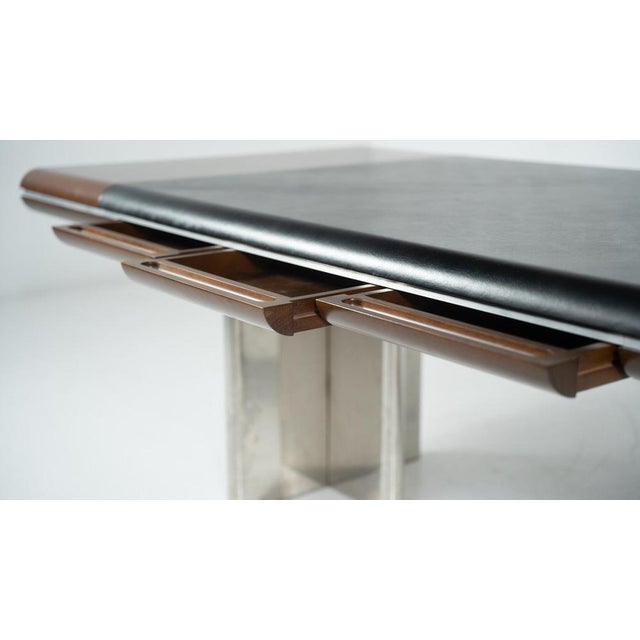 Mid-Century Modern Italian Desk attributed to Hans von Klier for Skipper, 1970s For Sale - Image 8 of 11