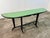 1950s Italian Mid-Century Black Lacquered Wood and Green Glass Console, 1950s For Sale - Image 5 of 6