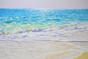 Ocean 2. Original Acrylic Seascape Painting, Perfect Condition