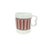 Mid-Century Modern 1960s Red Porcelain Mugs - Set of Four For Sale - Image 3 of 3