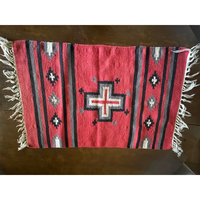 This is from my private collection of Chimayo rugs that I personally purchased about 30 years back in time. This beauty...