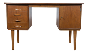 Mid-Century Danish Teak Desk, 1960s
