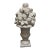 Mid-Century Italian White Glazed Ceramic Fruit Pyramid Topiary on Pedestal For Sale