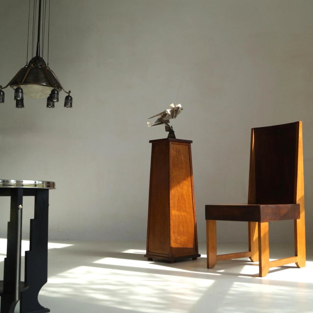 Dutch Art Deco Modernist The Hague School Side Chair, 1920s For Sale - Image 10 of 18