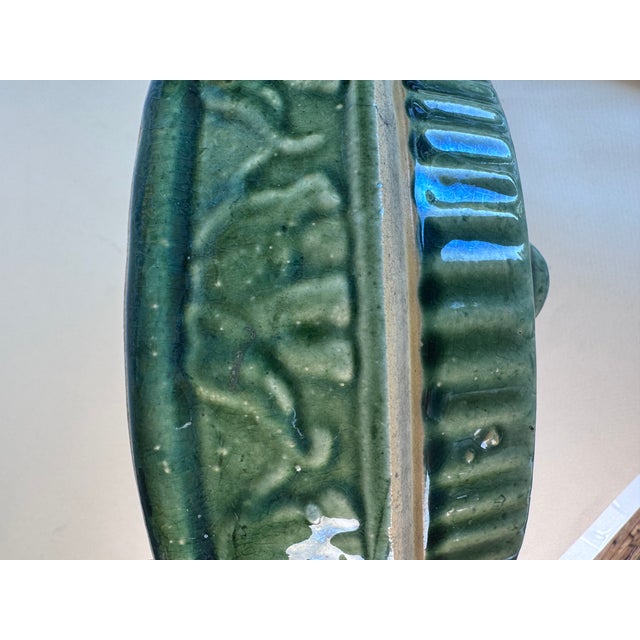 1930s McCoy Bulb Planter Dish With Elephants For Sale - Image 5 of 9