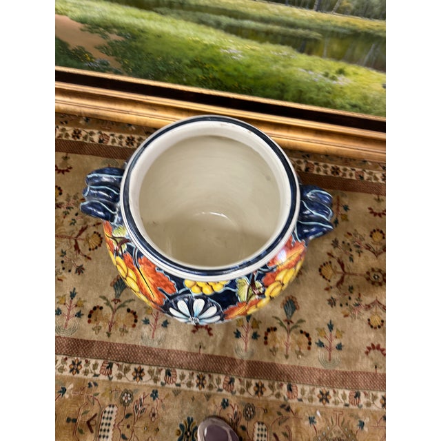 Contemporary Italian Majolica Urn For Sale In San Francisco - Image 6 of 12