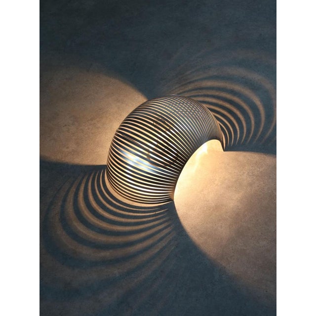 Vintage Modernist Stainless Steel Wall Lamp For Sale - Image 5 of 18