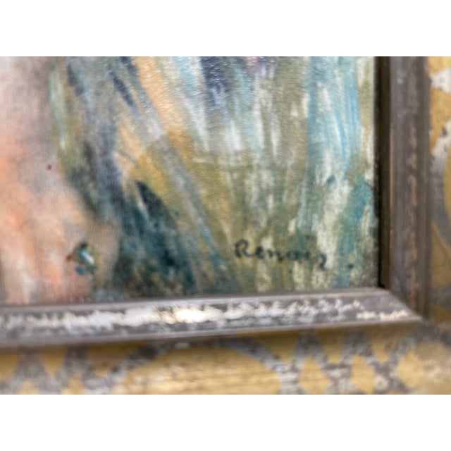 Brown Framed Female Nude | Vintage Renoir Reproduction Artwork | Wall Hanging C. 1920's For Sale - Image 8 of 9