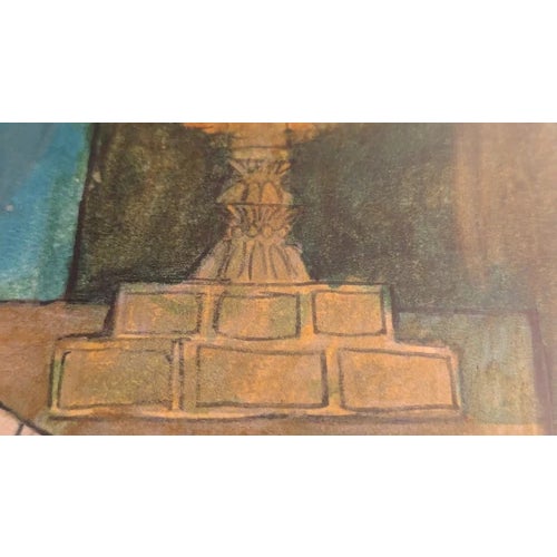 Framed Matted Painting by Aharon Shevo: A Cover Illustration for the Book: "Tales of the Prophet Samuel: Retold for Jewish Youth".1969 For Sale - Image 14 of 18