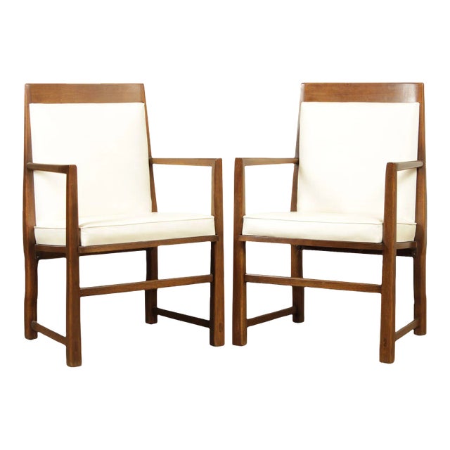 Dorothy Lerner Mid Century Modern Armchairs (C) - A Pair For Sale